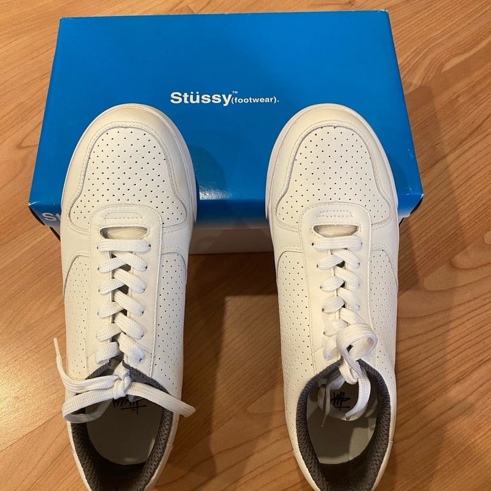 Stussy Pete Rare Vintage White Sneakers